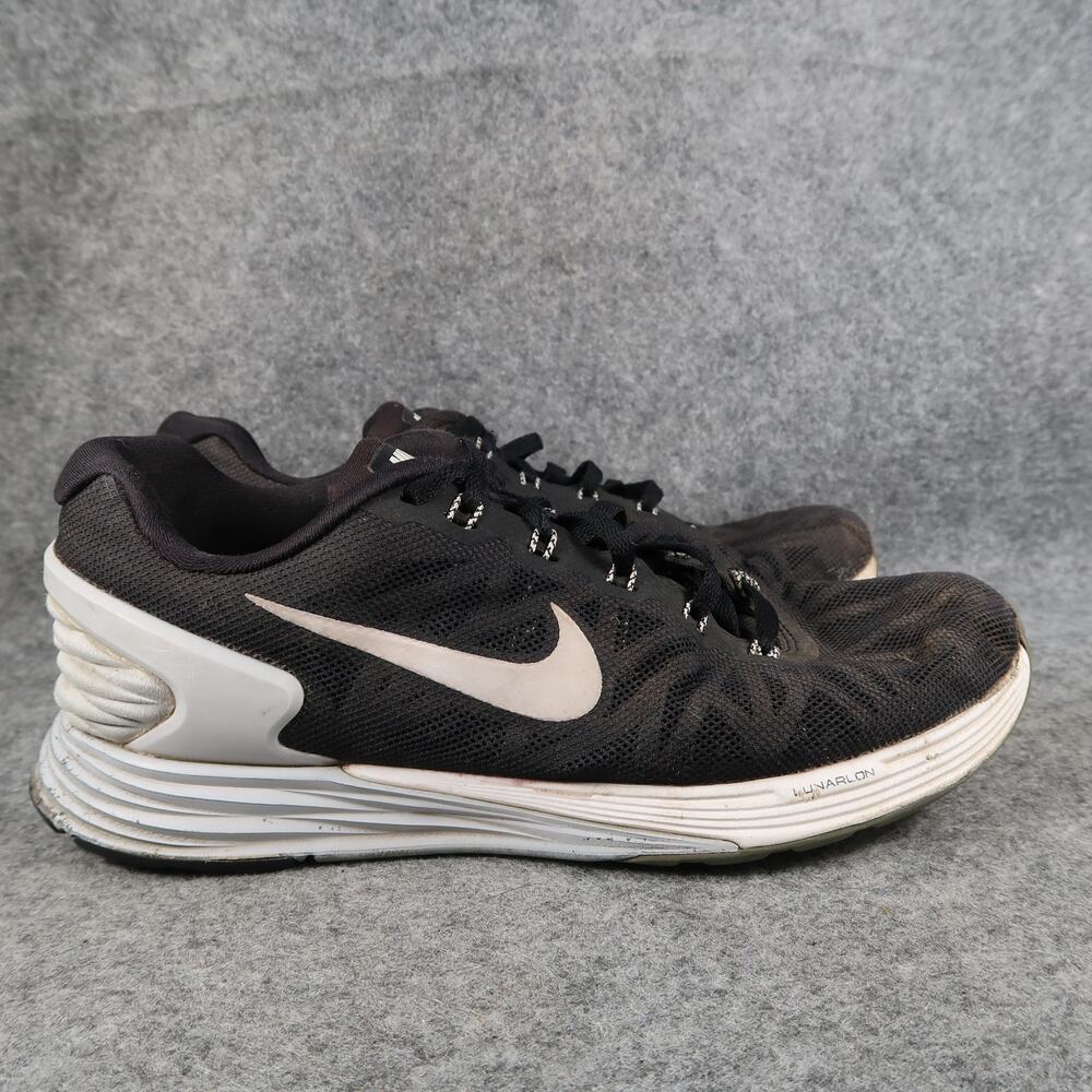 Nike Shoes Womens 7 Athletic Trainers Lunarglide 6 Running Sneakers Black Grey